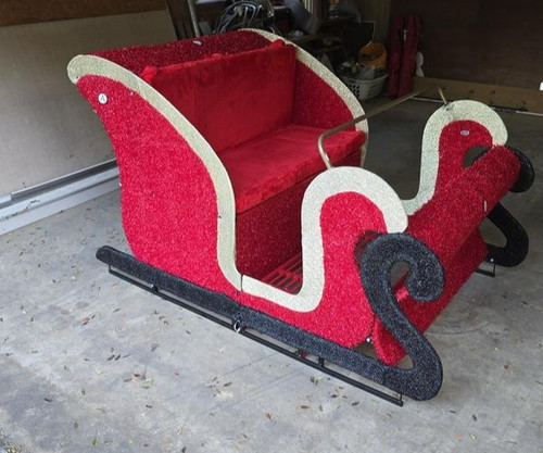 Slitta babbo natale led - babbo,