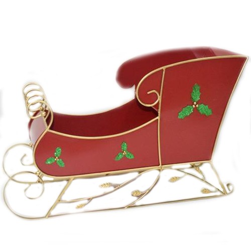 Slitta babbo natale rossa - babbo,