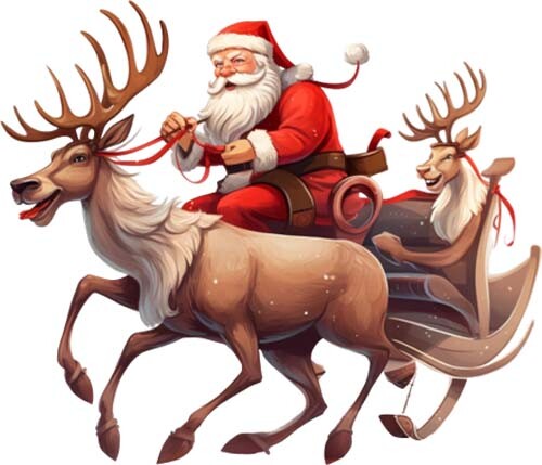 Adesivo natale babbo - adesivo,