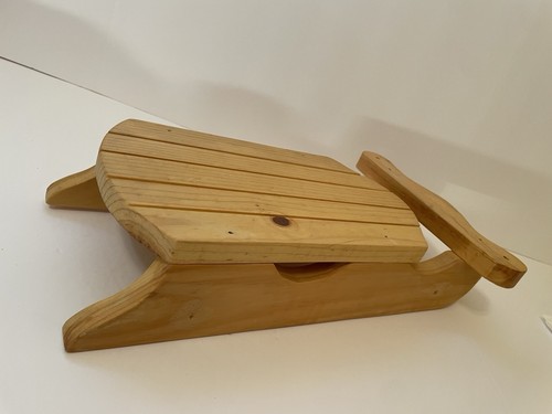 Slitta natalizia legno - in,