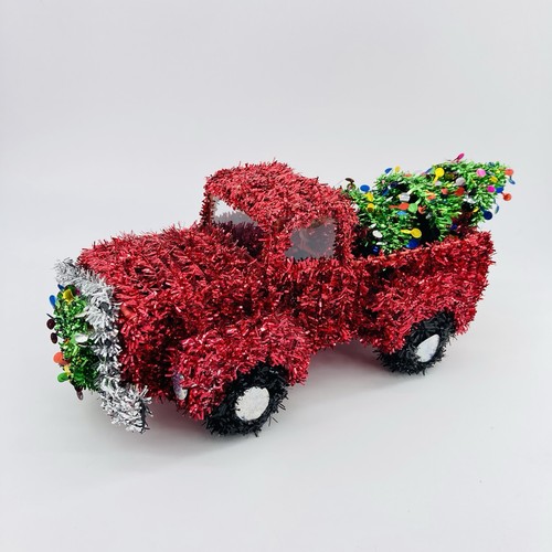Albero natale tinsel - di, rosso
