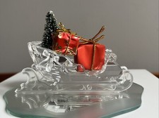 Slitta e specchio natalizio