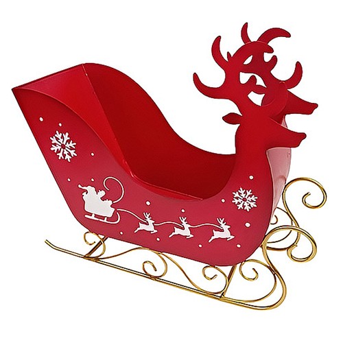 Slitta babbo natale - natale, rossa