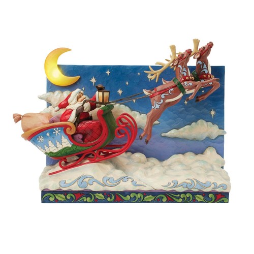 Slitta babbo natale con - slitta,