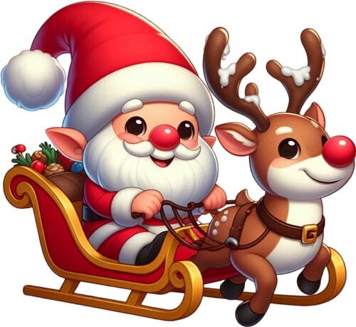 Adesivo natale babbo - natale,