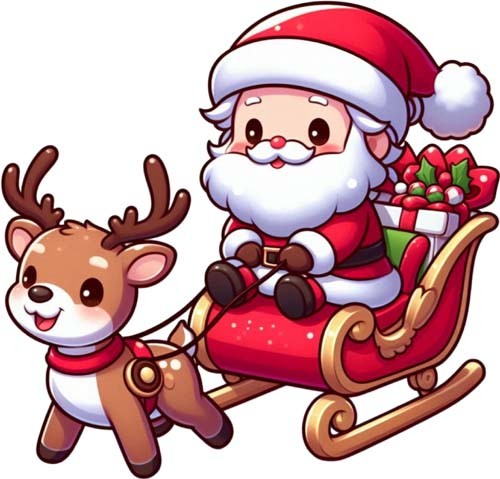 Adesivo natale babbo - adesivo,