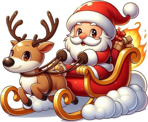 Adesivo natale babbo - adesivo,