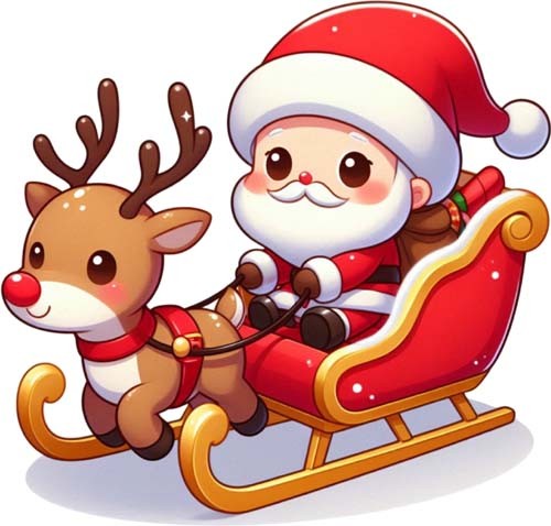 Adesivo natale babbo - natale,
