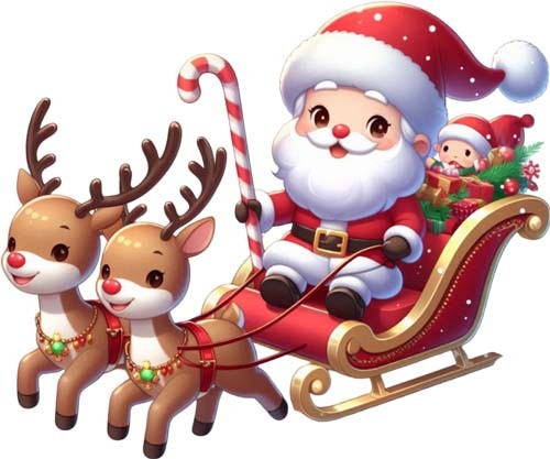 Adesivo natale babbo - natale,