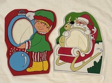 Set di 2 cornici natalizie