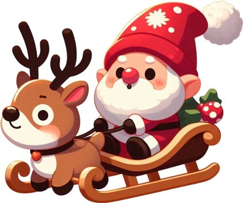 Adesivo natale babbo - natale,