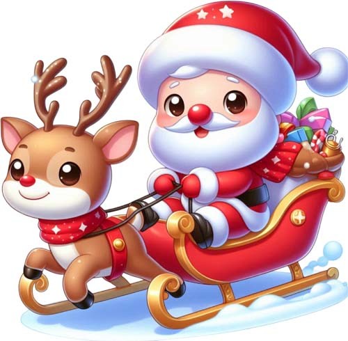 Adesivo natale babbo - natale,
