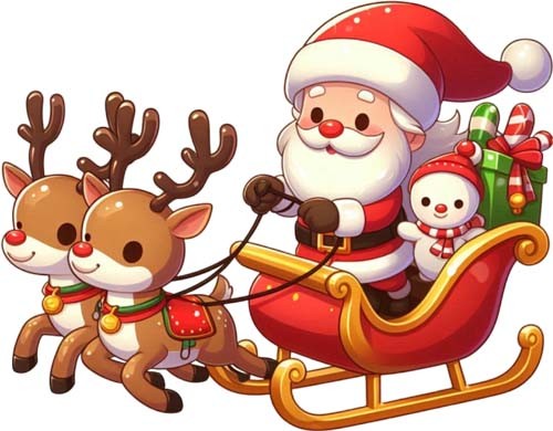 Adesivo natale babbo - natale,