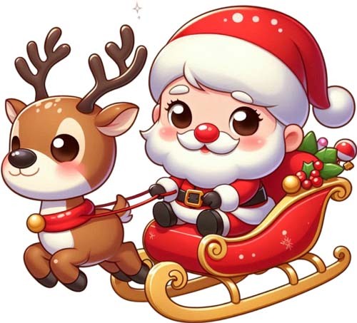 Adesivo natale babbo - babbo,