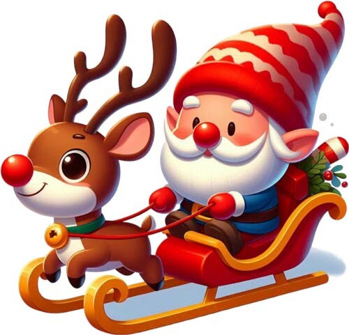 Adesivo natale babbo - natale,