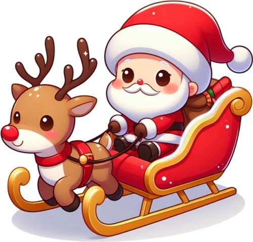 Adesivo natale babbo - natale,