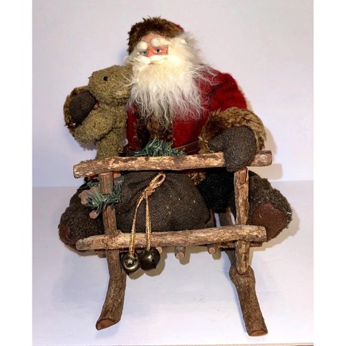 Statuina slitta babbo - slitta, di