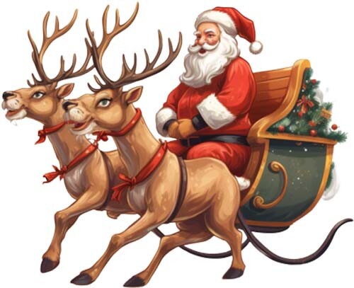 Adesivo natale babbo - adesivo,