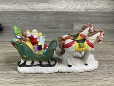 Slitta Babbo Natale porcellana